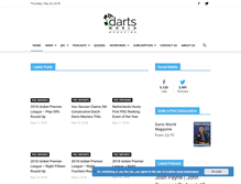 Tablet Screenshot of dartsworld.com